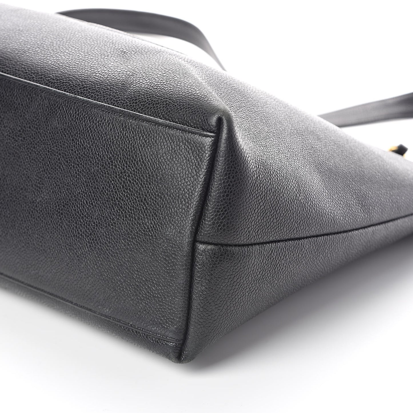 Caviar Large CC Shoulder Bag Black