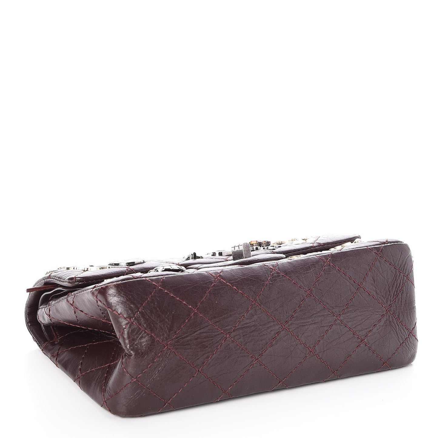 Aged Calfskin Lucky Charms 2.55 Reissue 224 Flap Burgundy
