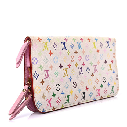 Louis Vuitton Monogram Multicolor Insolite Wallet White Litchi 2 of 4