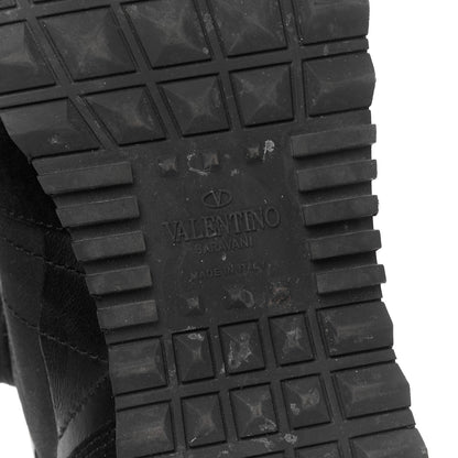 Valentino Garavani Nappa Suede Camouflage Womens Rockrunner Sneakers 39.5 Black 7 of 10