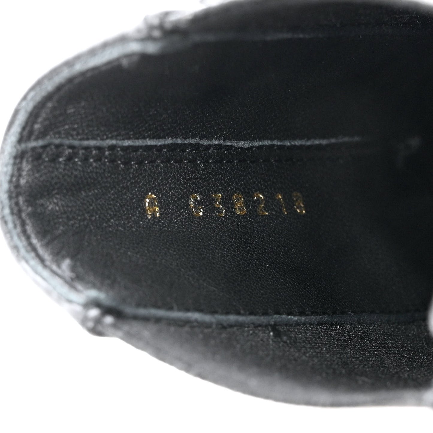 Crumpled Calfskin Patent Cap Toe Short Boots 37 Black