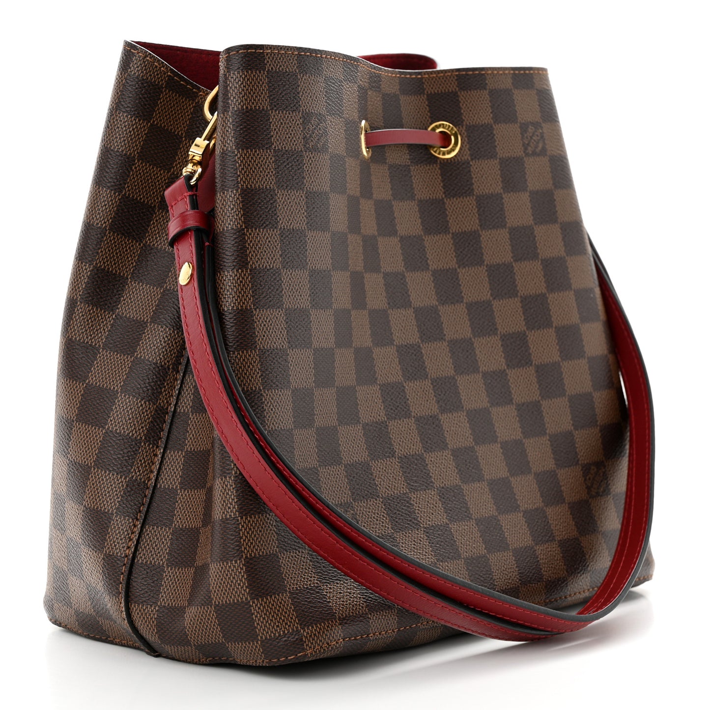 Damier Ebene Neonoe MM Cherry Berry