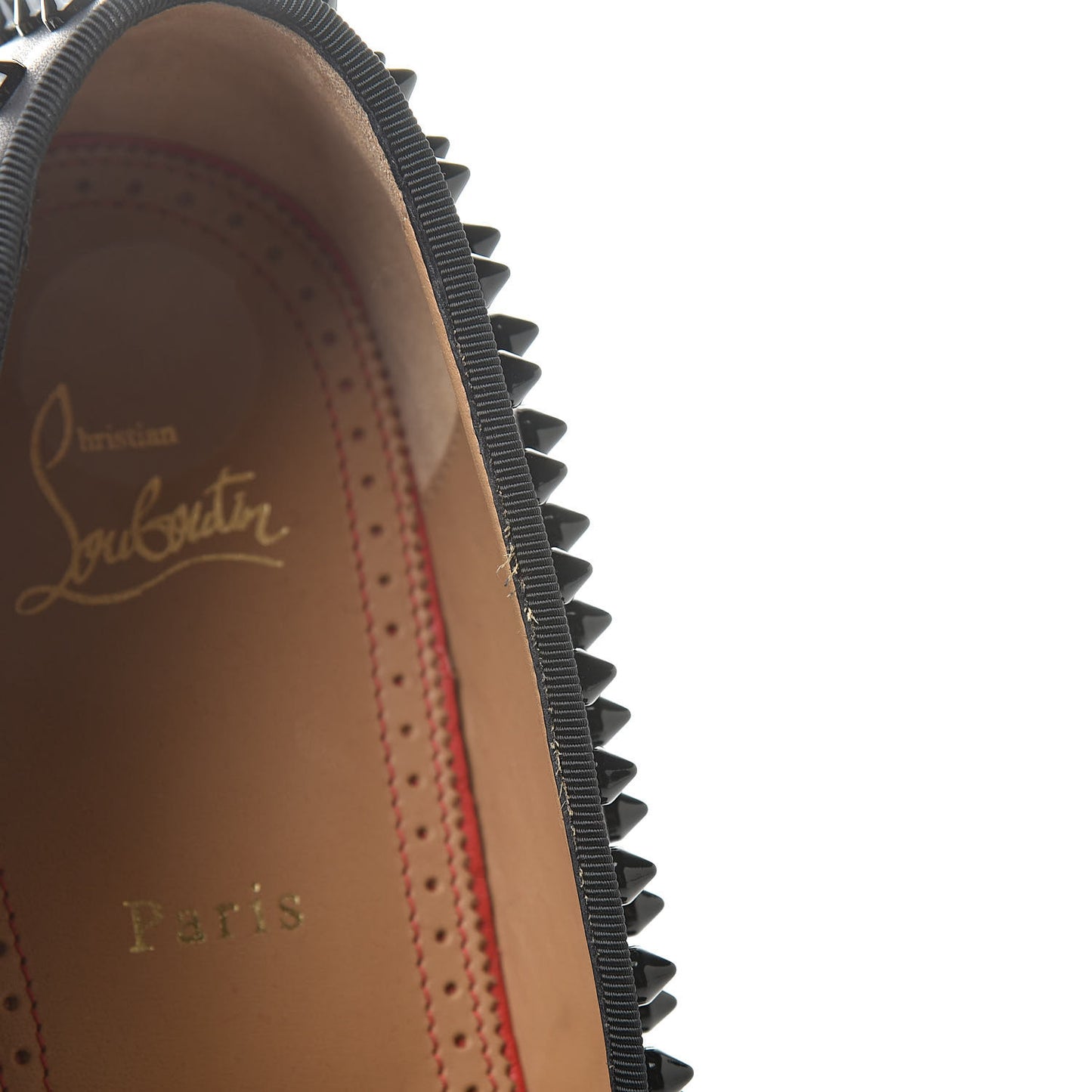 Calfskin Spikes Mens Dandelion Flat Loafer 44 Black