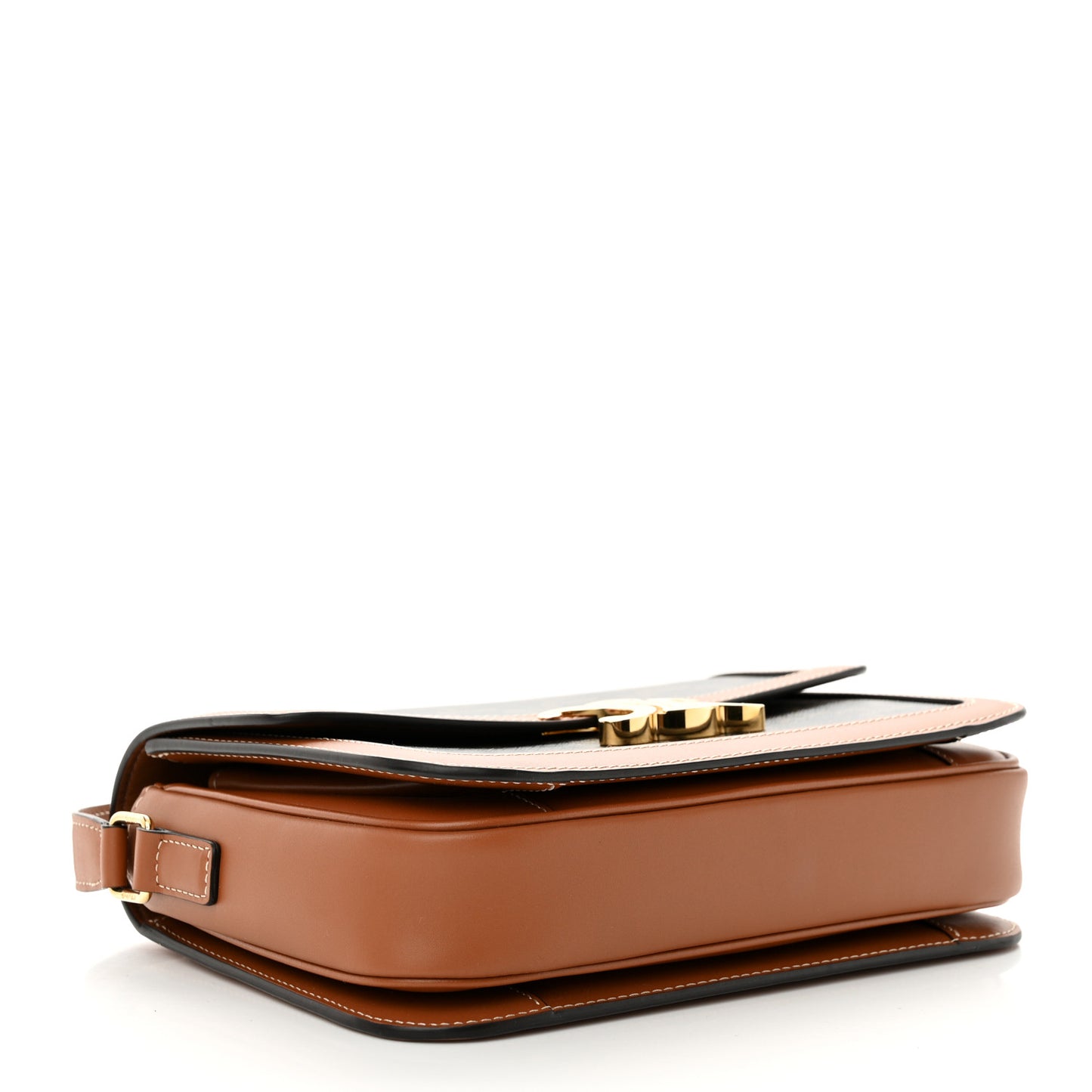 Triomphe Canvas Calfskin Medium Triomphe Bag Tan