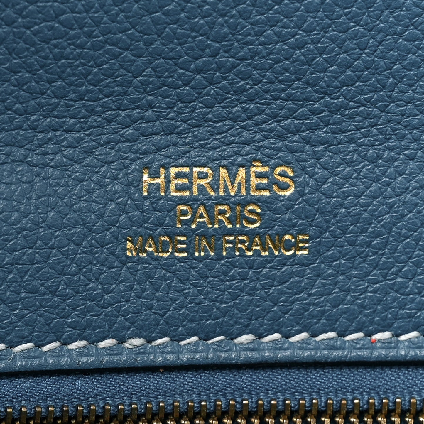 Veau Doblis Evergrain Grizzly Birkin 35 Bleu de Galice Ciel
