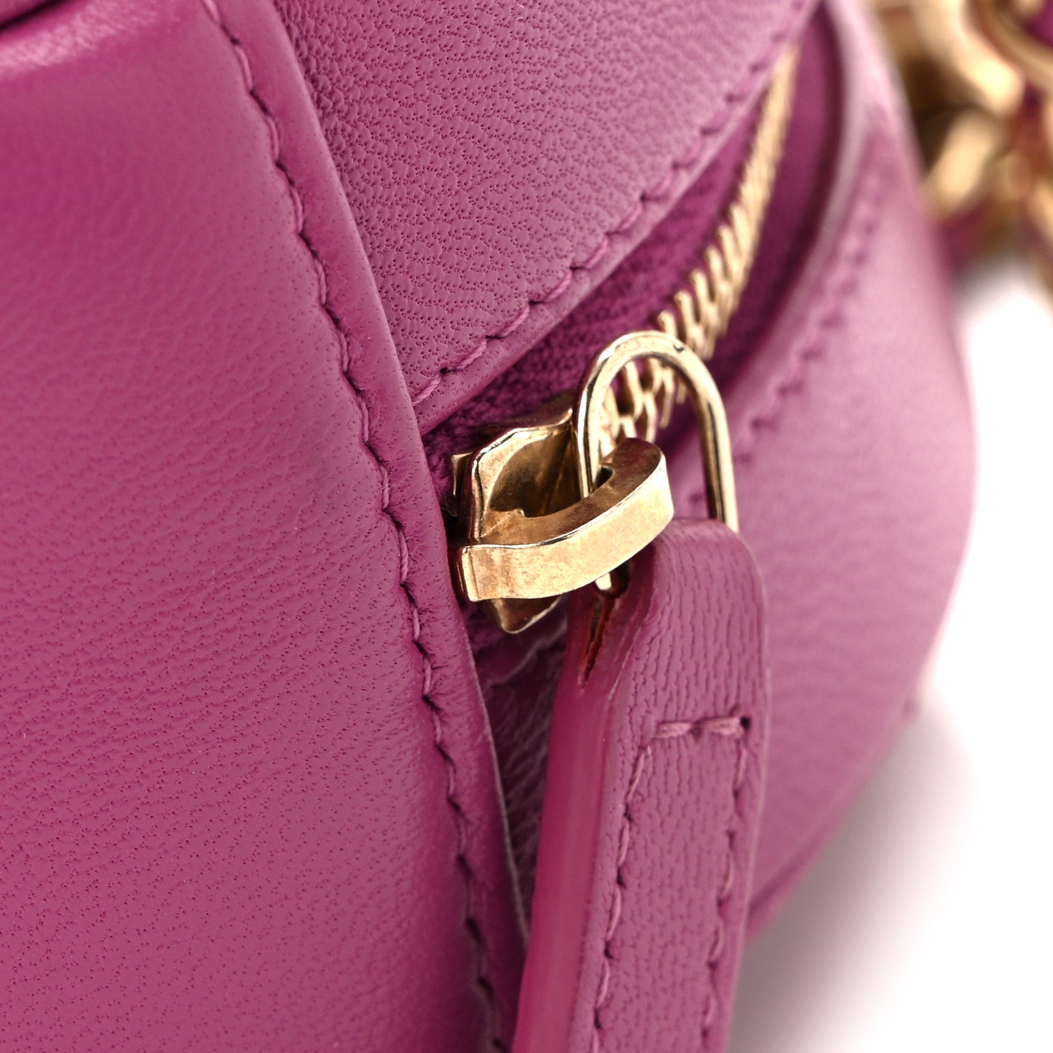 Chanel Lambskin Quilted Round Pearl Crush Clutch With Chain Purple 11 of 13