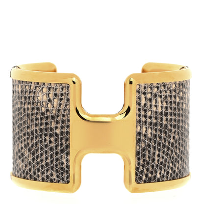 Hermes Lizard Olympe Cuff Bracelet Ombre 1 of 5
