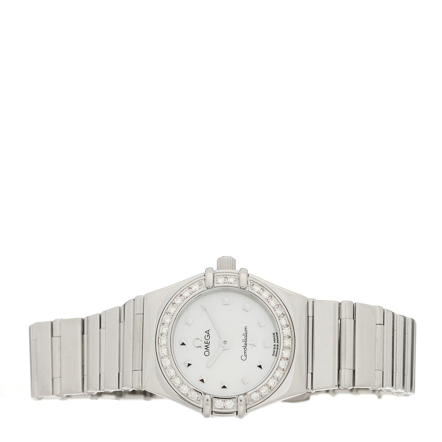 Omega Stainless Steel Diamond Bezel Mother of Pearl 22mm Constellation My Choice Quartz Watch 1465.71.00 2 of 4