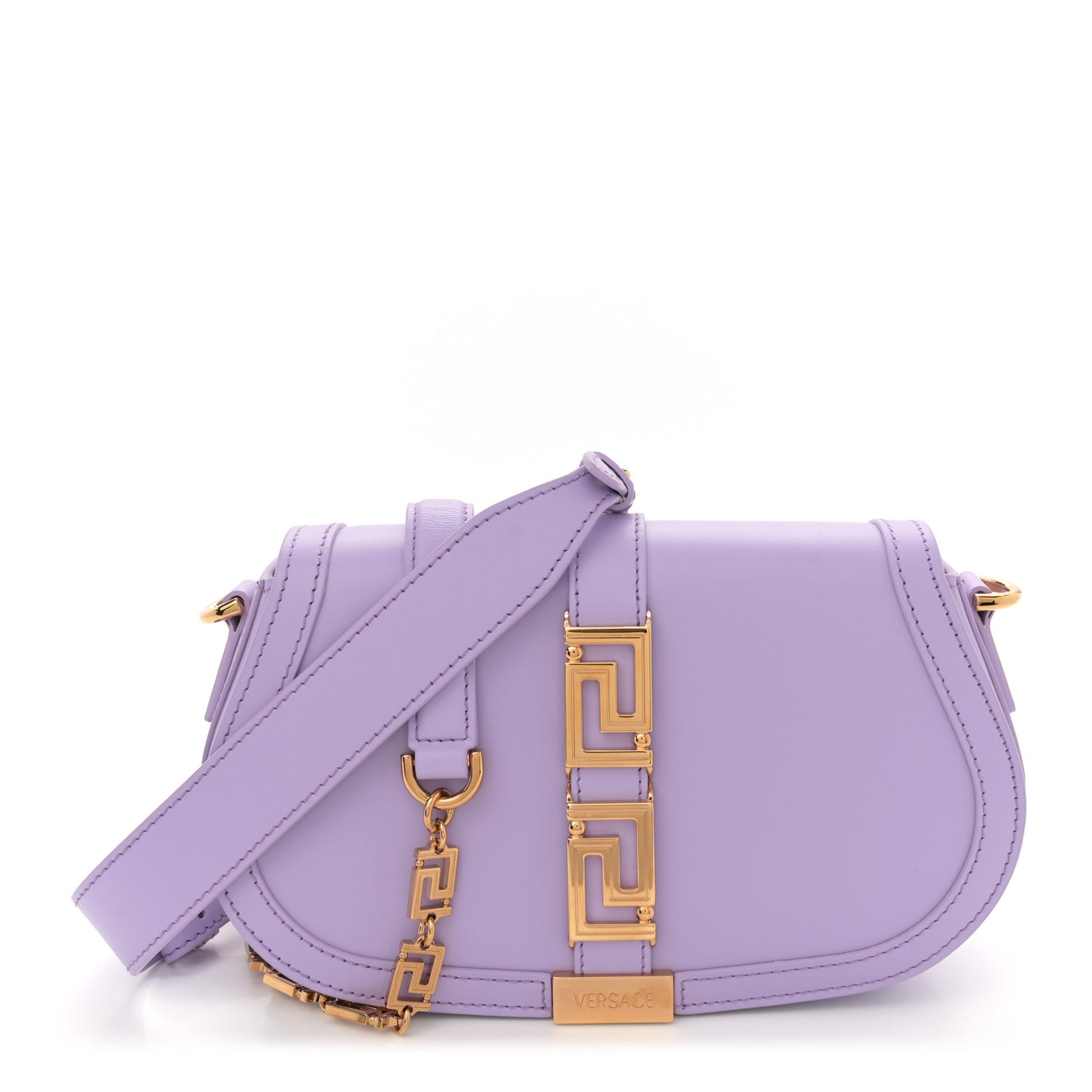 Calfskin Medium Greca Goddess Shoulder Bag Baby Violet