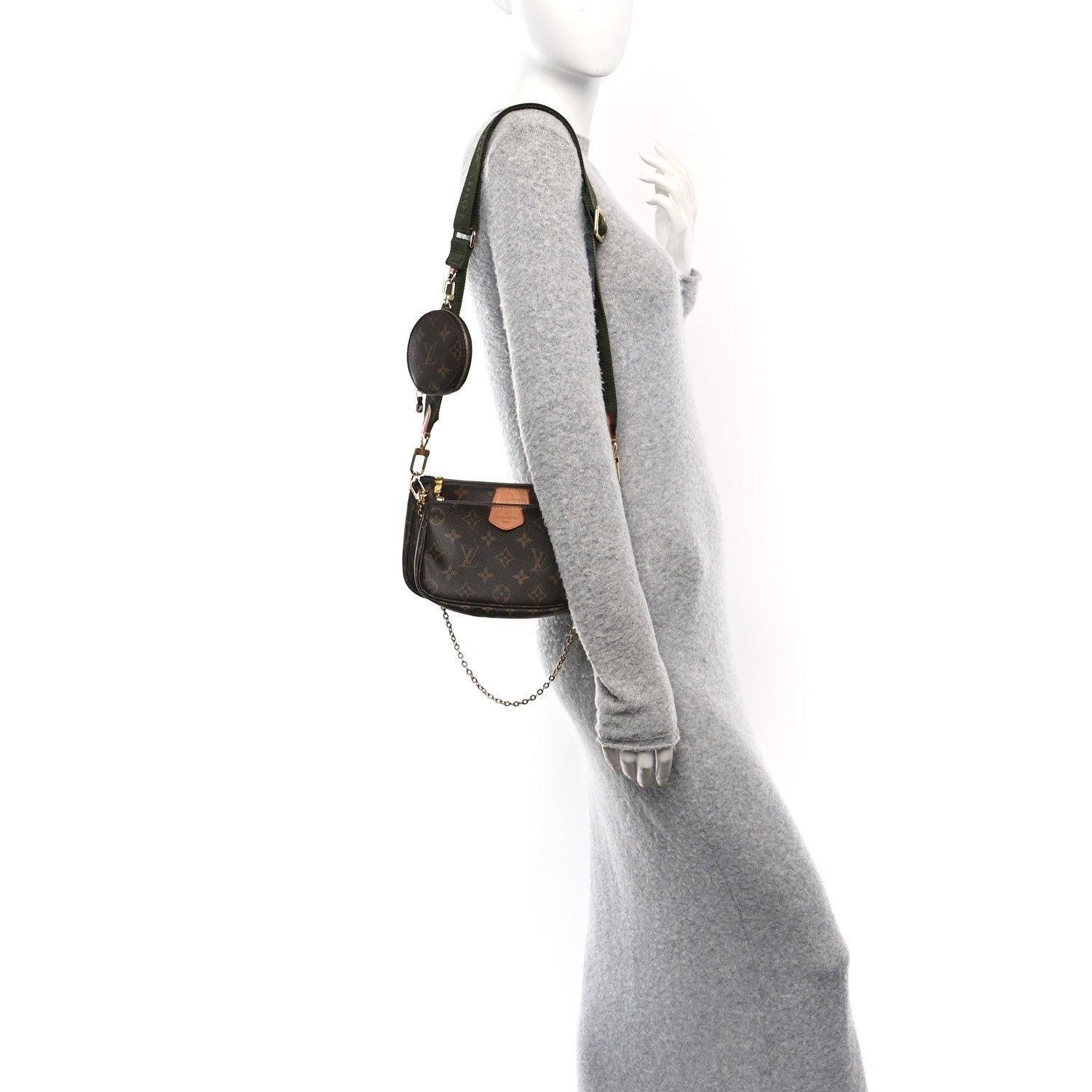 Louis Vuitton Monogram Multi Pochette Accessories Kaki 2 of 9