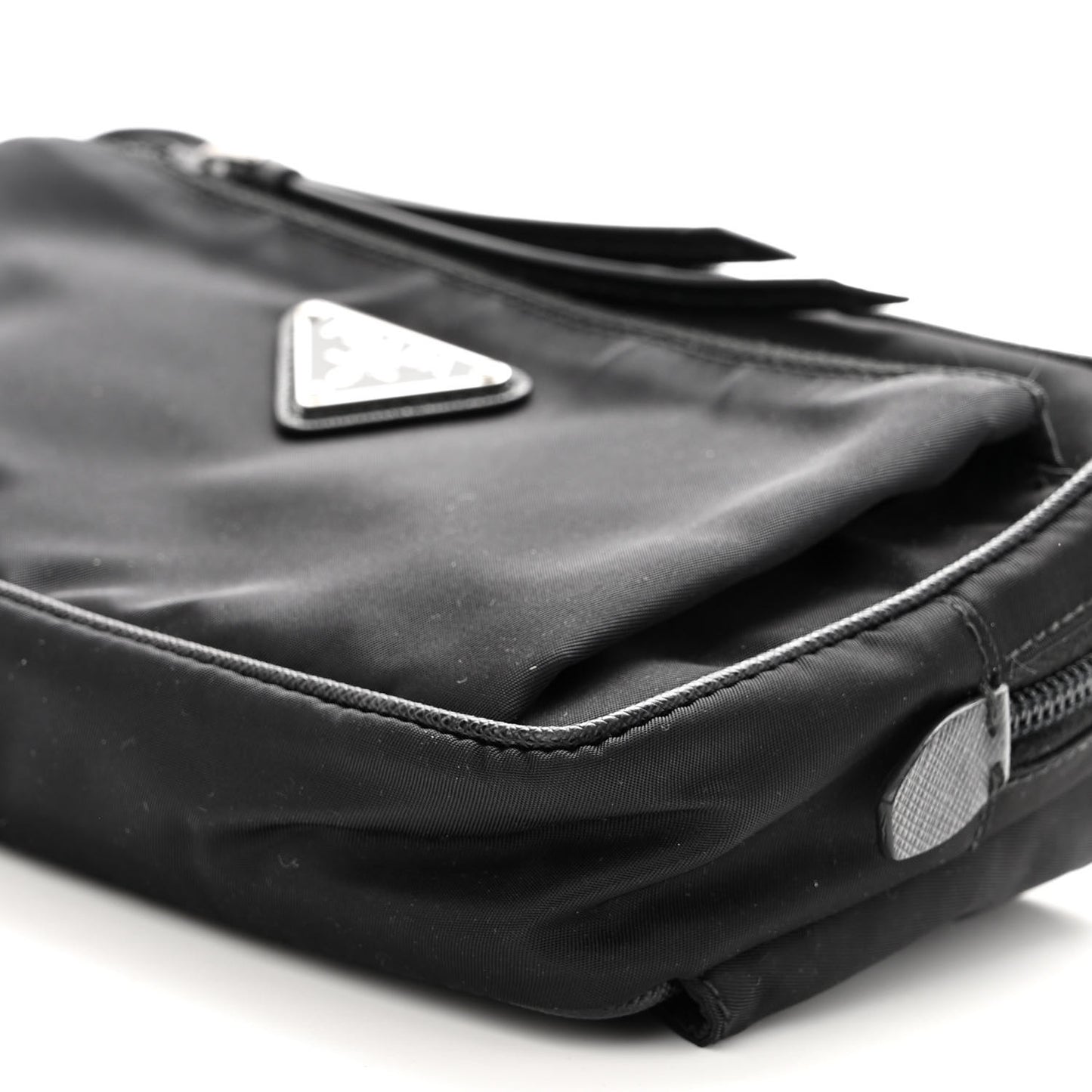 Tessuto Nylon Saffiano Belt Bag Black