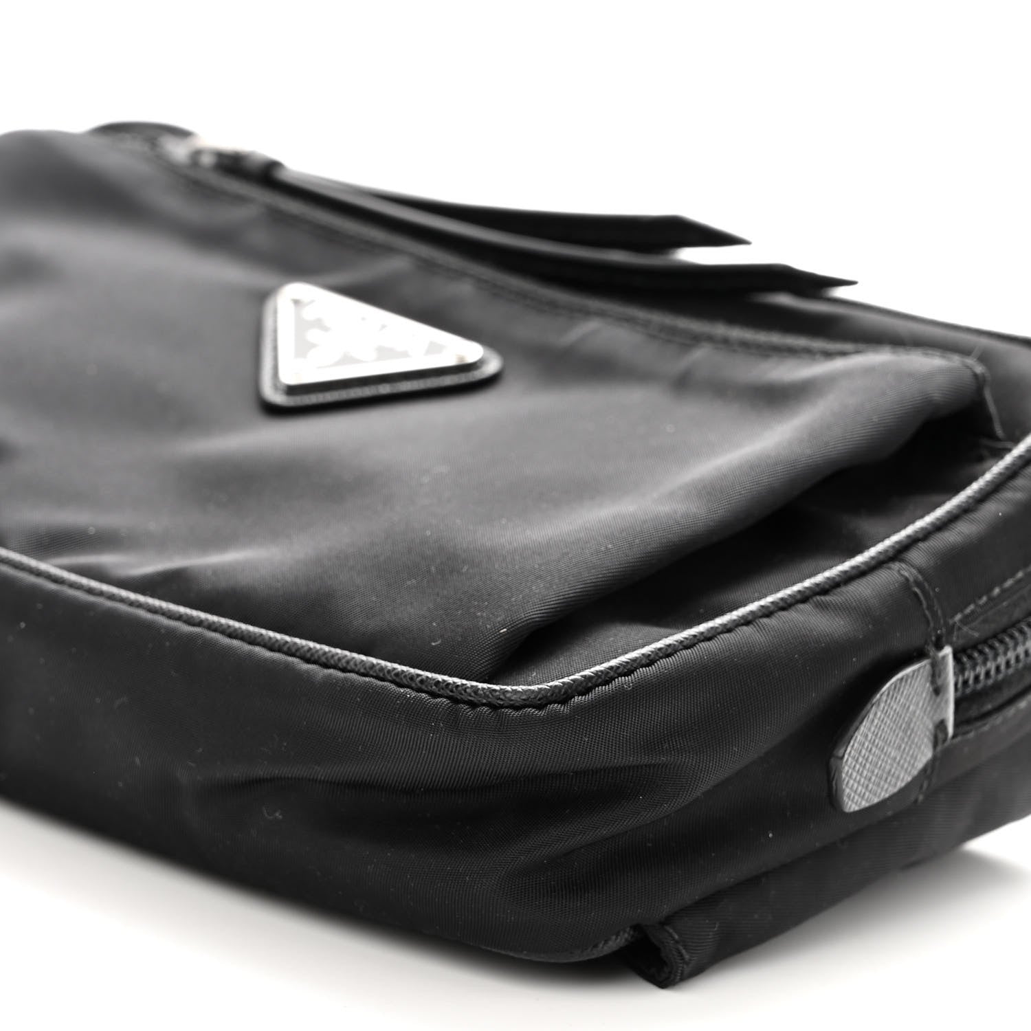 Prada Tessuto Nylon Saffiano Belt Bag Black 9 of 9