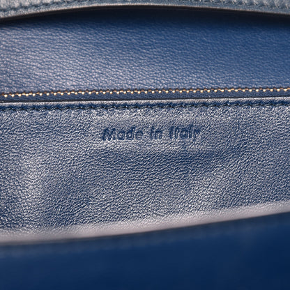 Celine Box Calfskin Medium Classic Box Flap Bag Blue 6 of 10