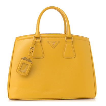 Prada Saffiano Lux Parabole Tote Mimosa 1 of 17
