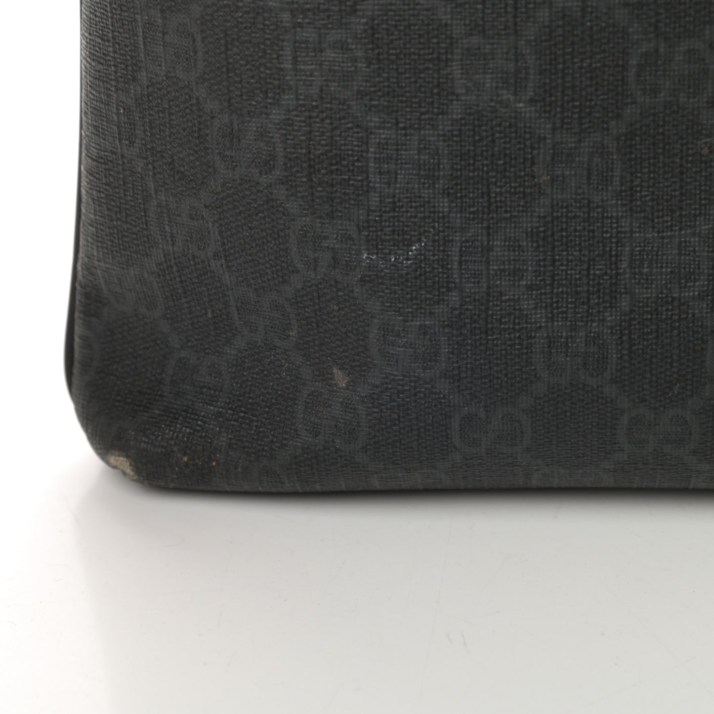GG Supreme Monogram Crossbody Messenger Bag Black Grey