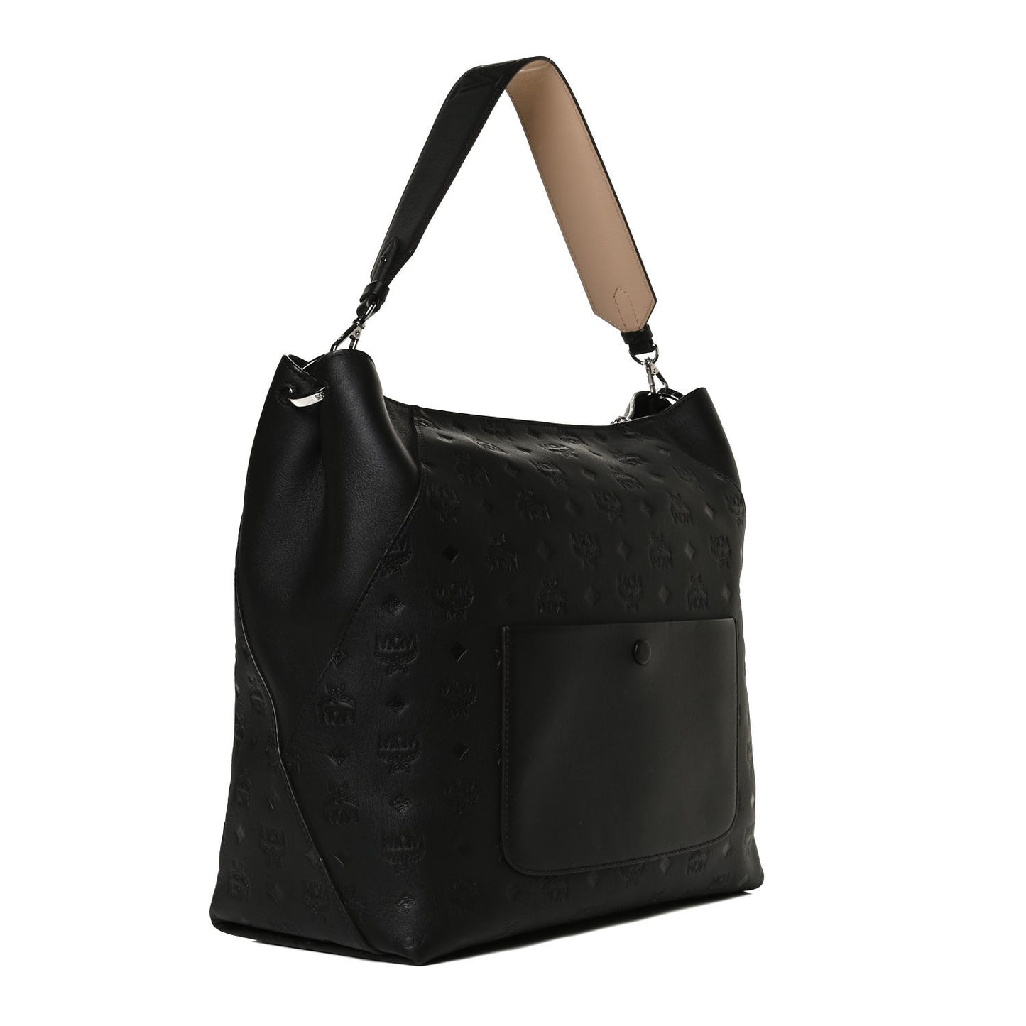 Calfskin Ottomar Large Klara Hobo Black
