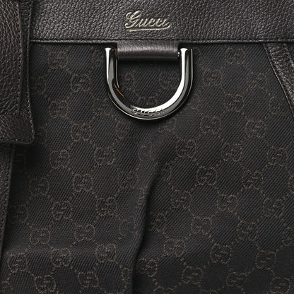 Gucci Denim Monogram Small D Silver Ring Messenger Brown 8 of 10