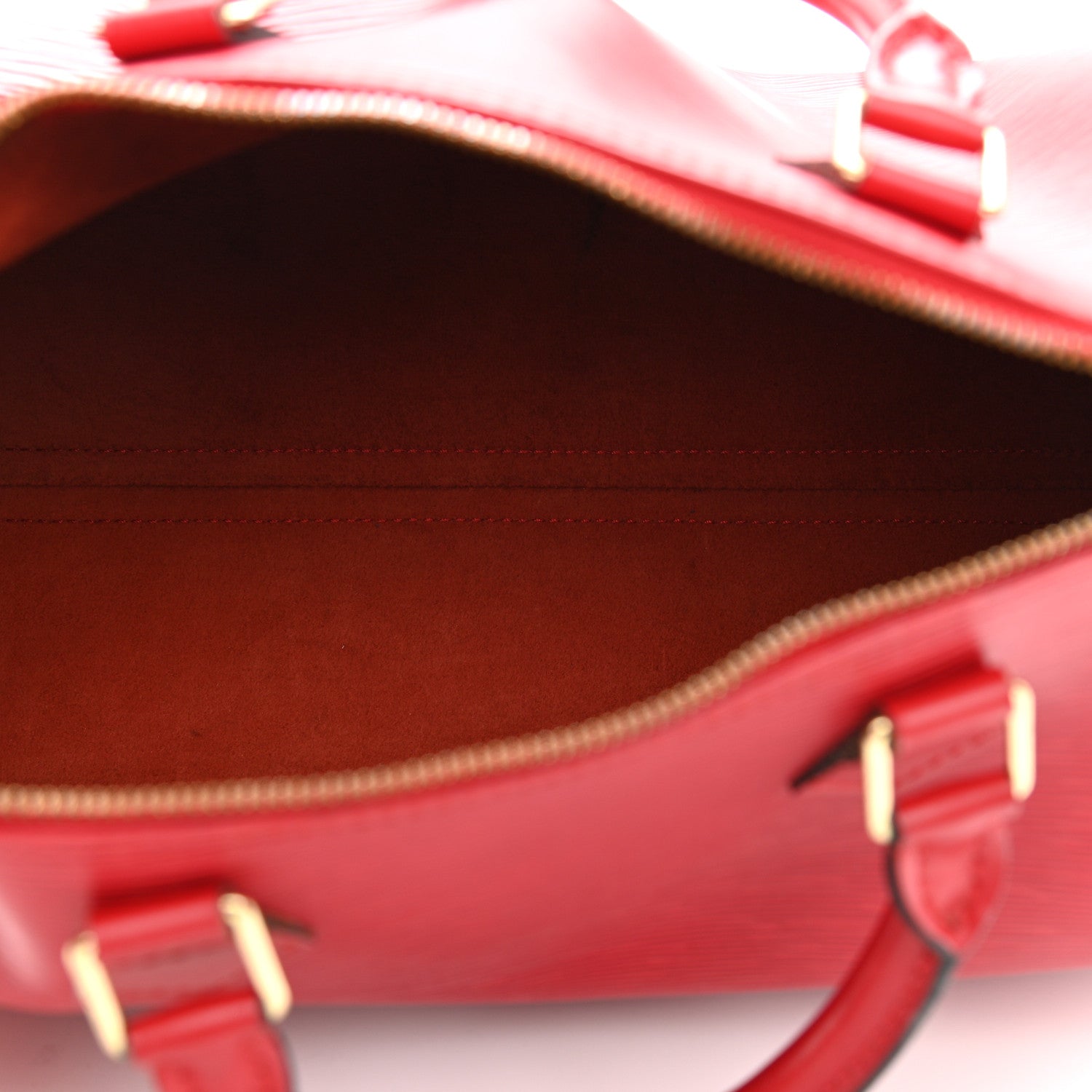 Louis Vuitton Epi Speedy 30 Castillan Red 5 of 18
