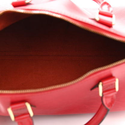 Louis Vuitton Epi Speedy 30 Castillan Red 5 of 18