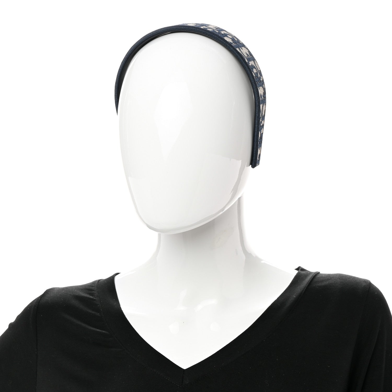 Christian Dior Oblique Headband Blue 2 of 9