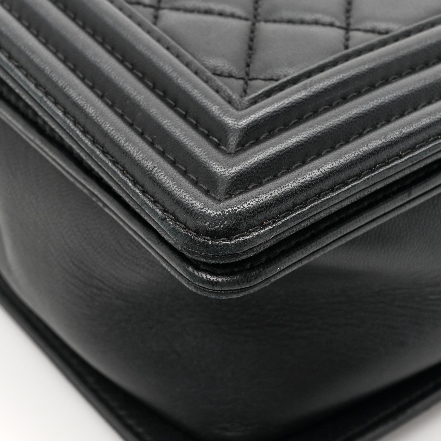 Chanel Lambskin Quilted New Medium Boy Flap Black 12 of 16