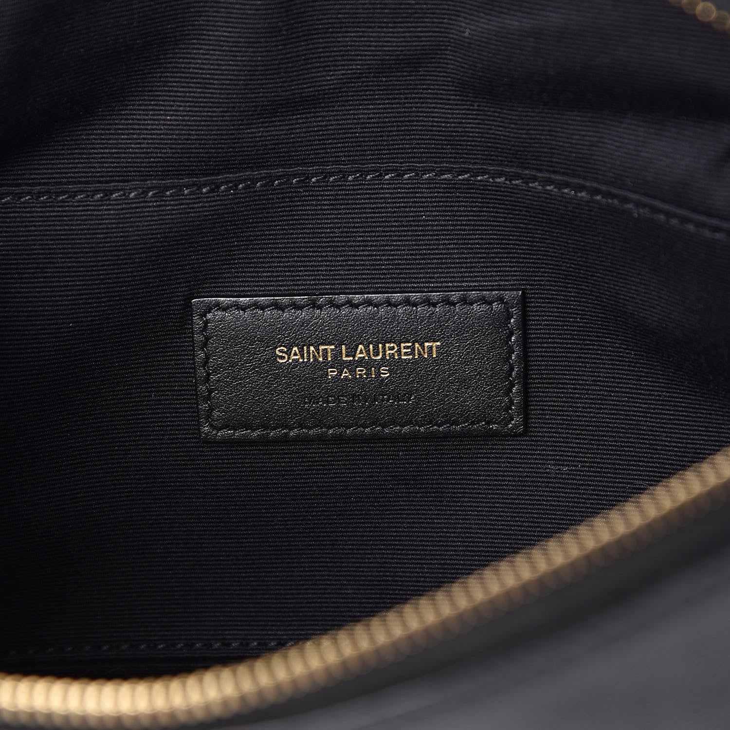 Saint Laurent Grain De Poudre Monogram Belt Bag Black 6 of 10