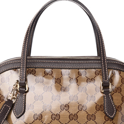 Gucci Crystal Monogram Medium Dome Bag Dark Brown 12 of 12