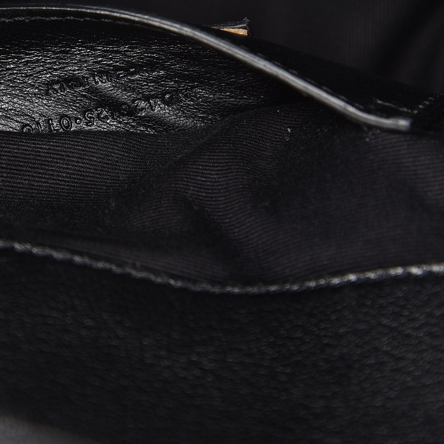 Sheepskin Tri-Quilt Monogram Medium College Bag Black