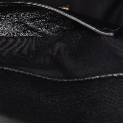 Saint Laurent Sheepskin Tri-Quilt Monogram Medium College Bag Black 7 of 10