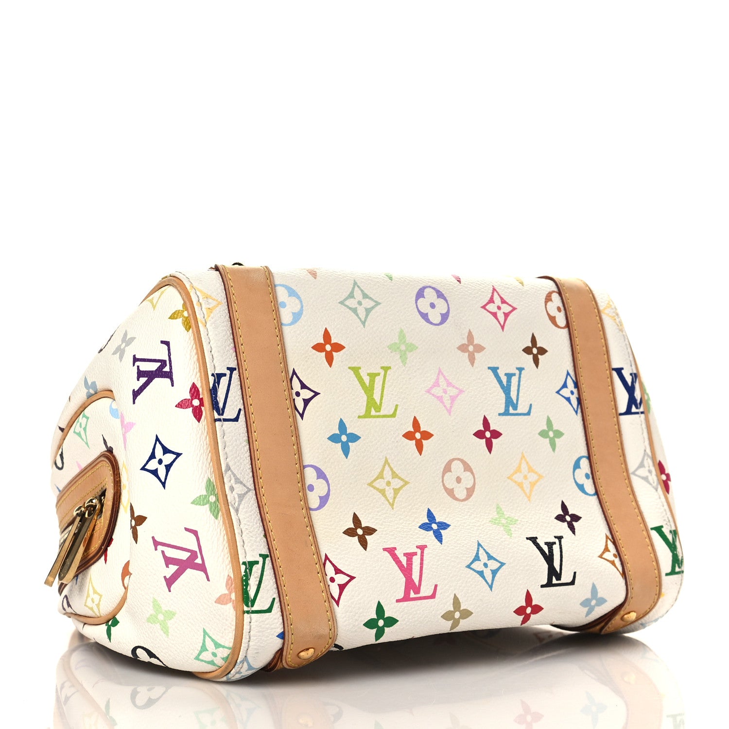 Louis Vuitton Monogram Multicolor Priscilla White 4 of 8