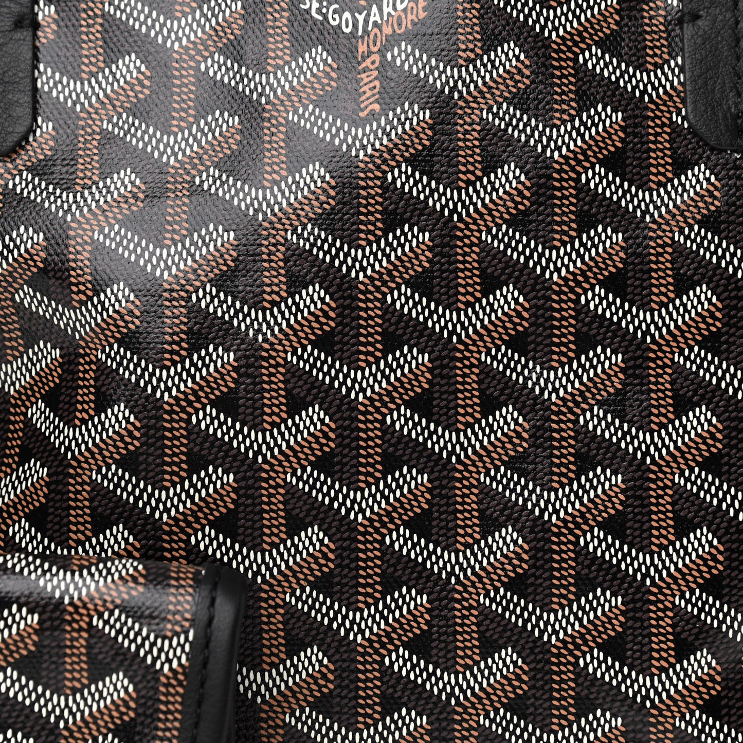Goyardine Reversible Mini Anjou Black