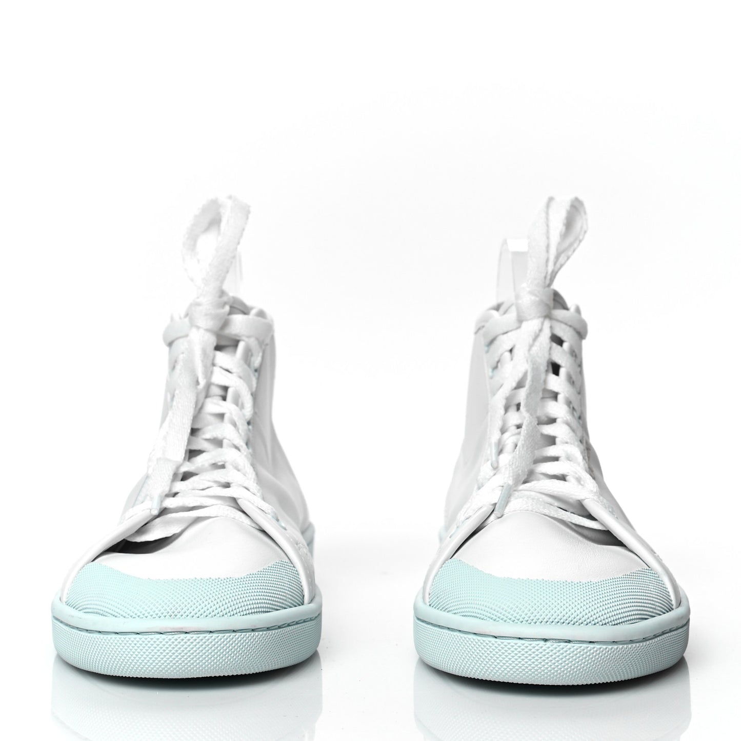 Calfskin Womens Court Classic SL/39 Mid Top Sneakers 40 Blanc Bebe Blue