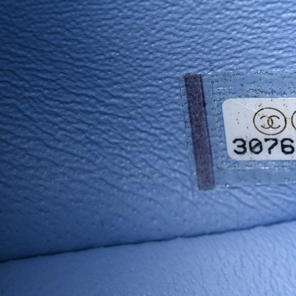 Chanel Lambskin Quilted Mini Rectangular Flap Light Blue 7 of 11