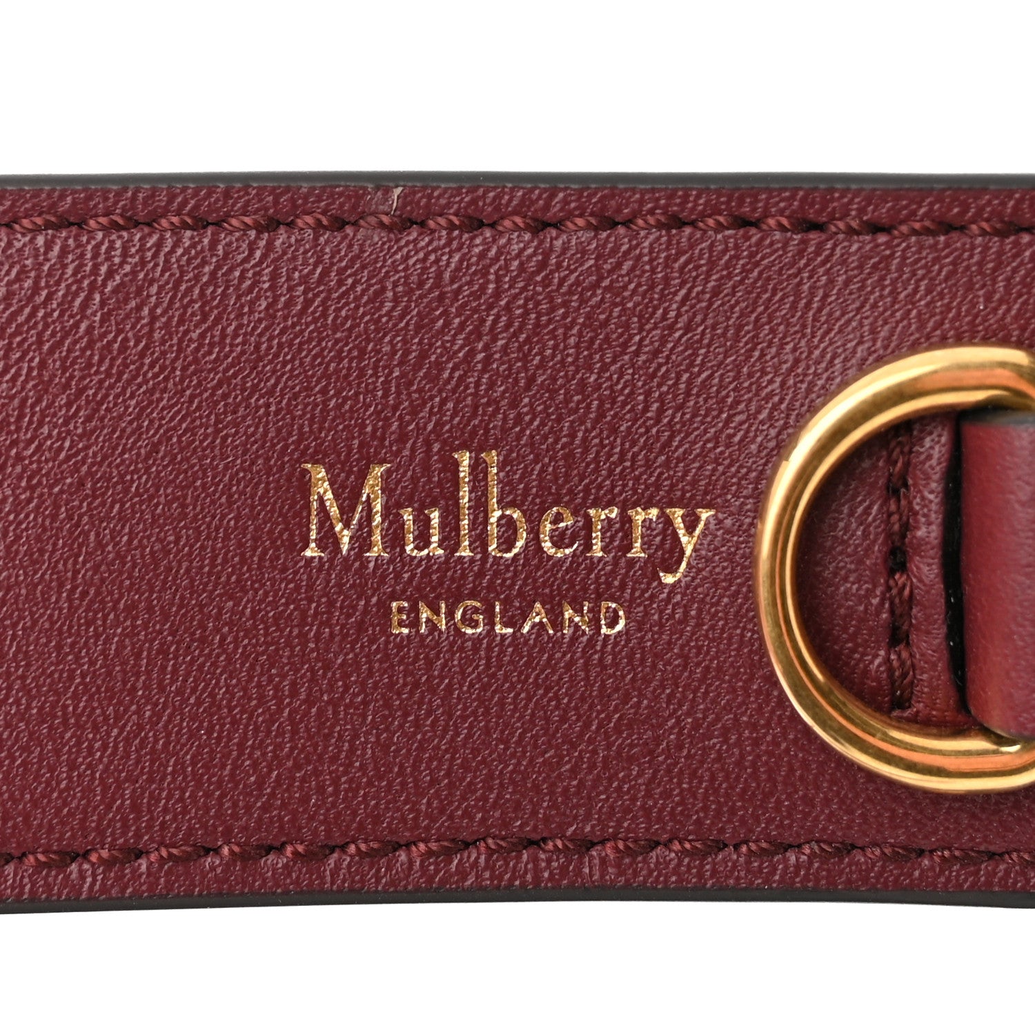 Mulberry Calfskin Canvas Print Small Iris Tote Crimson 6 of 11