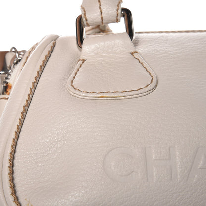 Chanel Calfskin Small Tassel Bowler White 8 of 13