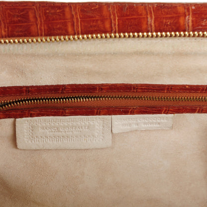 Nancy Gonzalez Crocodile Frame Bag Brown 6 of 7
