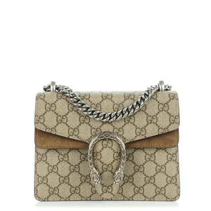 Gucci GG Supreme Monogram Mini Dionysus Shoulder Bag Taupe 1 of 7