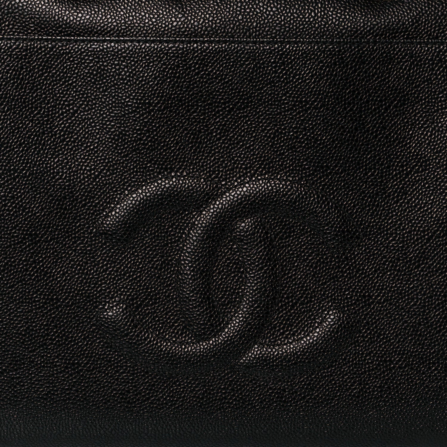 Chanel Caviar Large CC Shoulder Bag Black 10 of 10