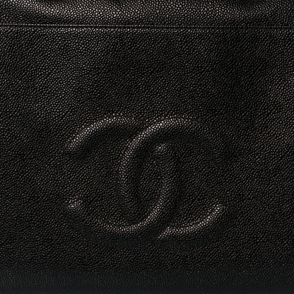 Chanel Caviar Large CC Shoulder Bag Black 10 of 10