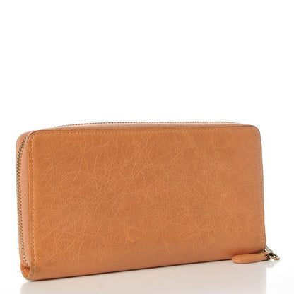 Balenciaga Agneau Giant 12 Rose Gold Hardware Continental Zip Around Wallet Rose Blush 3 of 12
