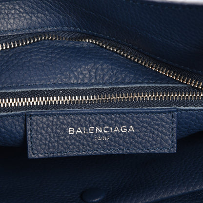 Balenciaga Veau Grana Perforated Blackout Hardware City Bleu Tanzanite 7 of 8
