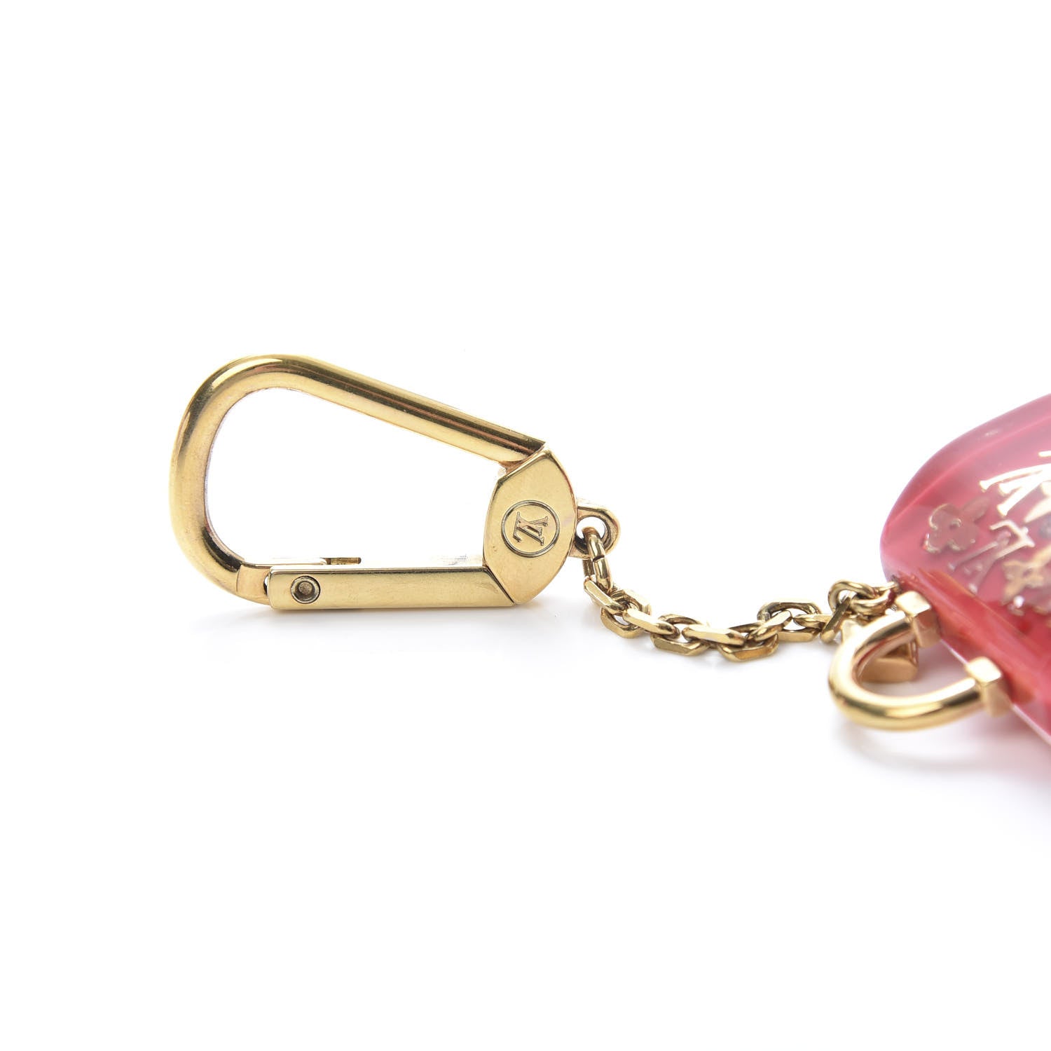Louis Vuitton Resin Inclusion Speedy Bag Charm Key Chain Pomme D'Amour 3 of 5