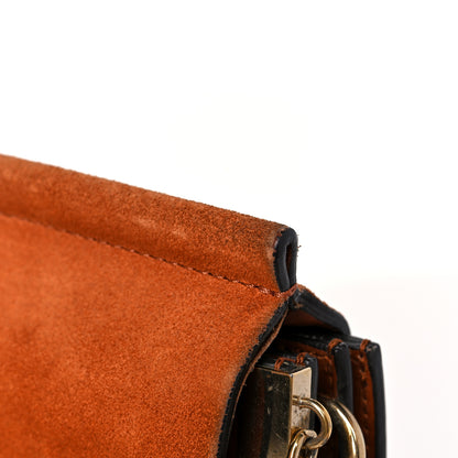 Chloe Suede Calfskin Medium Faye Shoulder Bag Tobacco 16 of 17