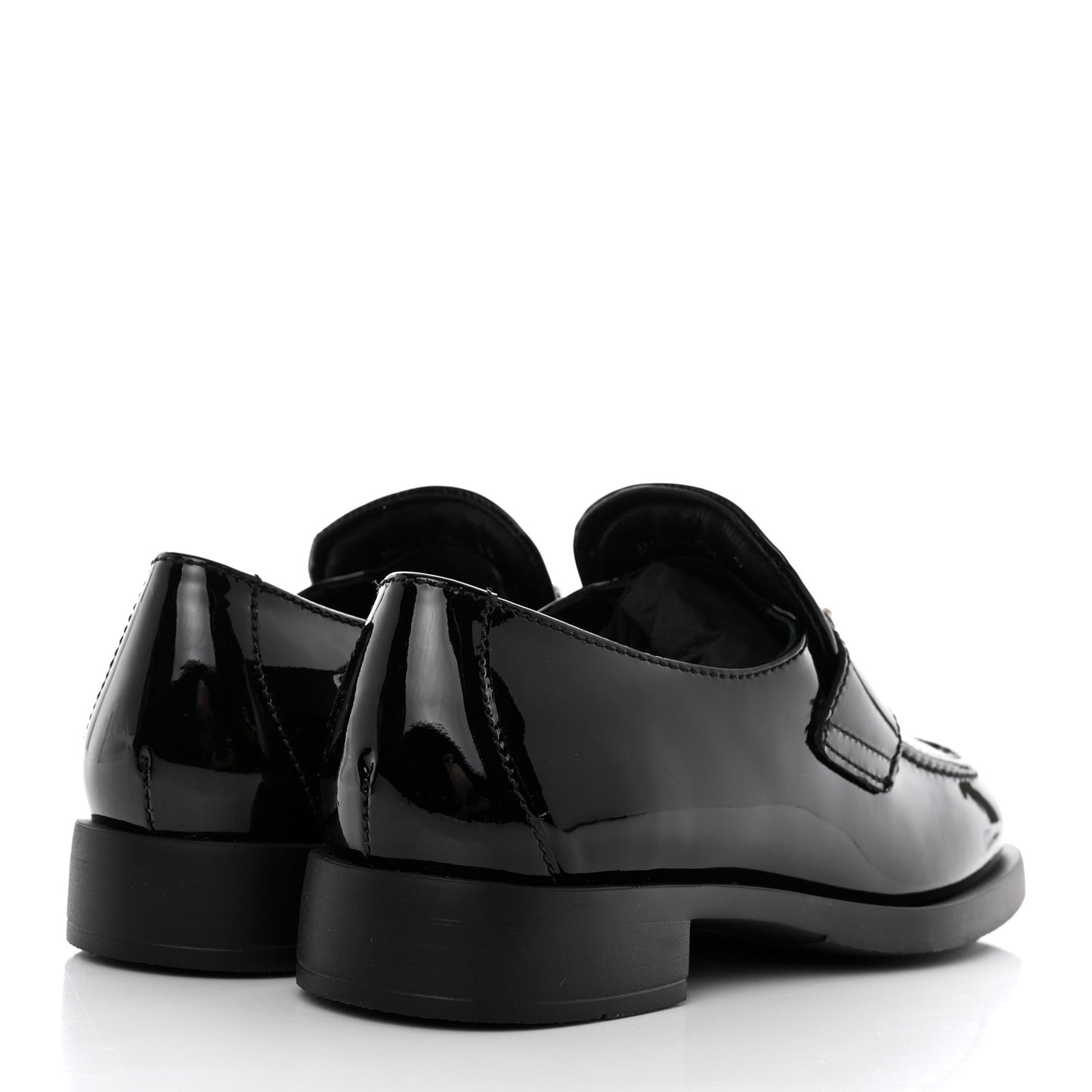 Vernice Triangle 25mm Loafers 35 Black