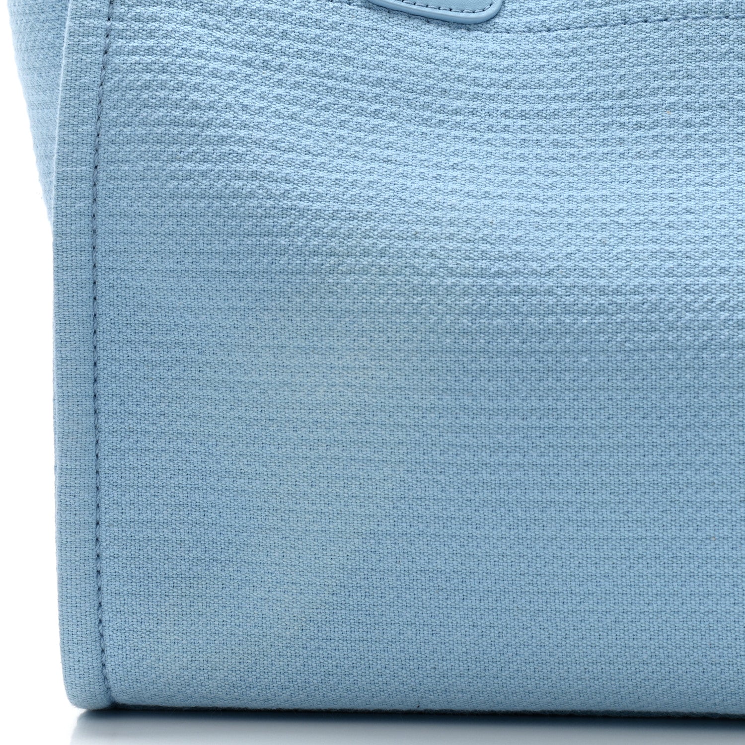 Chanel Mixed Fibers Small Deauville Tote Light Blue 13 of 13