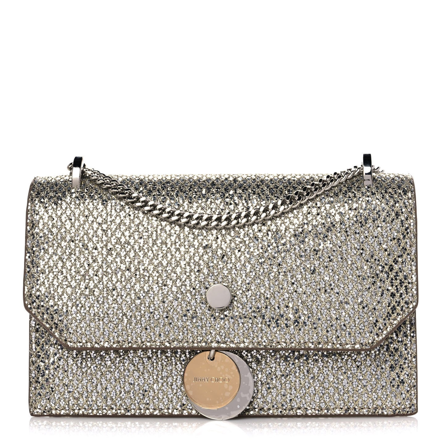 Glitter Fabric Finley Mini Shoulder Bag Champagne