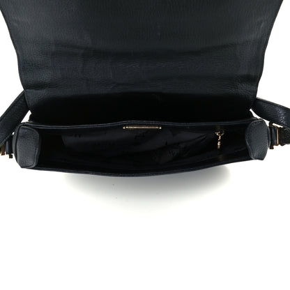 MCM Grained Calfskin Studded Crossbody Bag Black 5 of 9