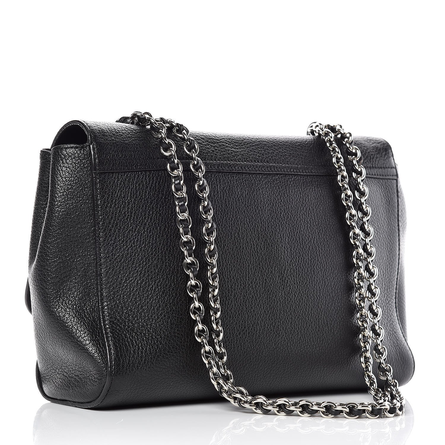 Mulberry Glossy Goatskin Medium Lily Black 3 of 9