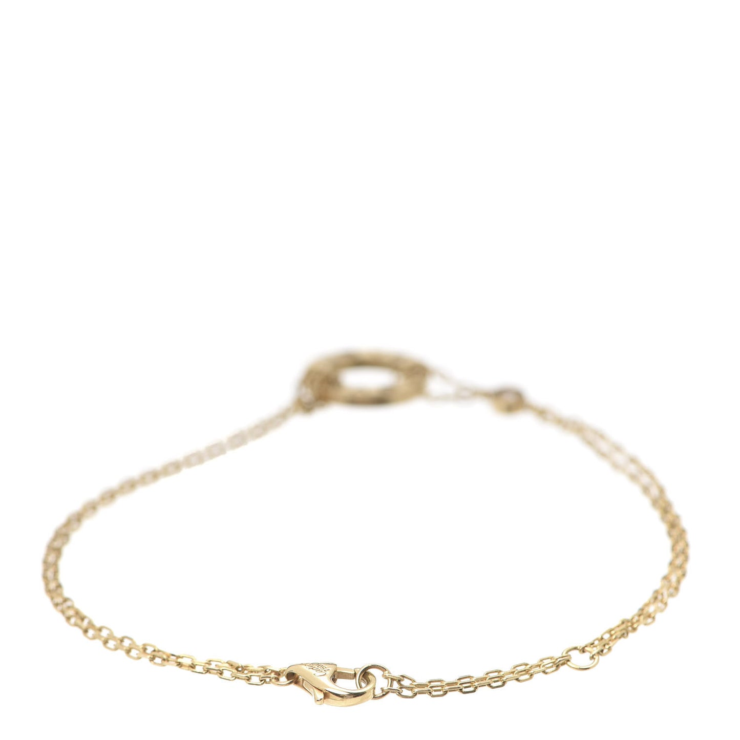 18K Yellow Gold Diamond LOVE Bracelet
