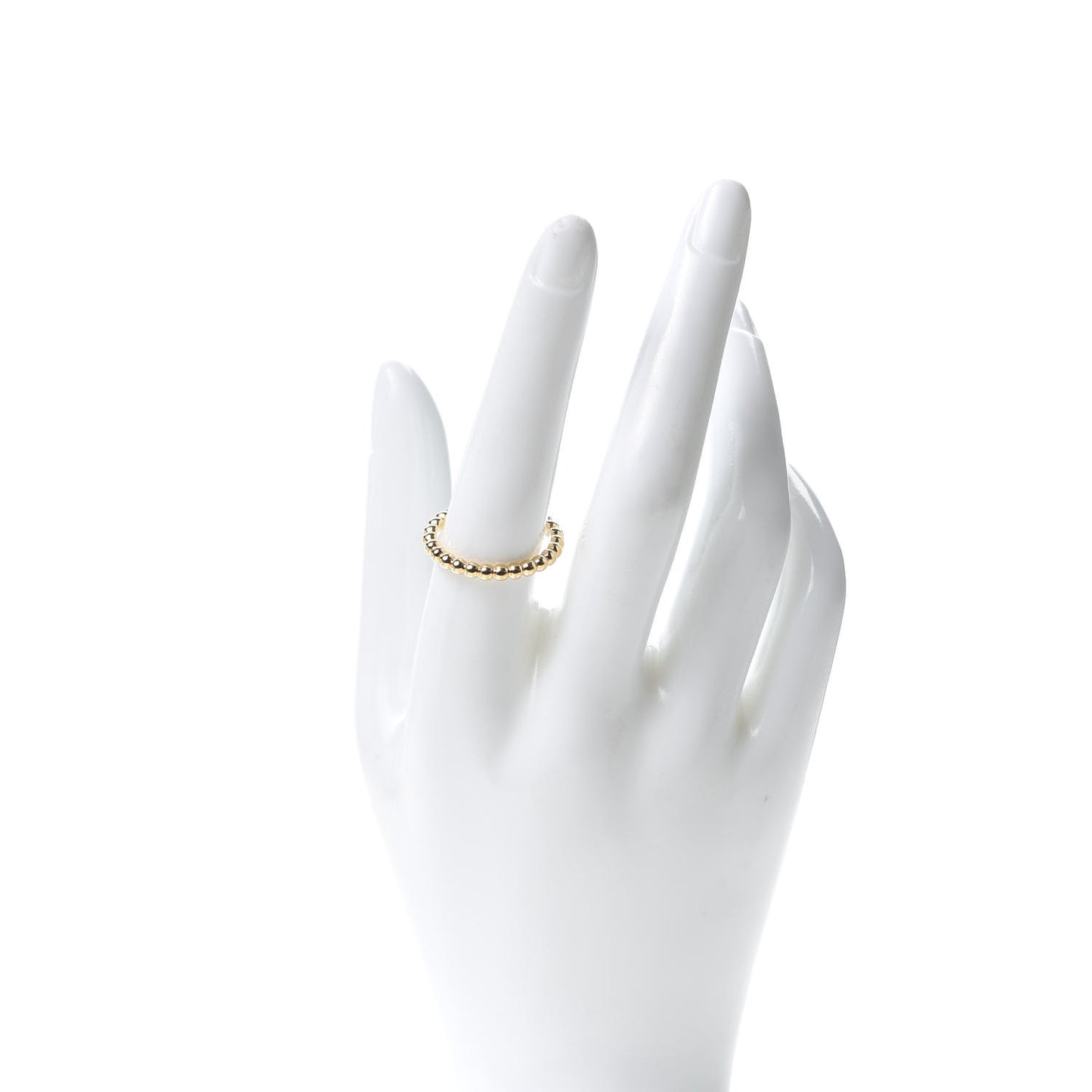18K Yellow Gold Medium Perlee Ring 58 8.25